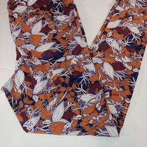 LULAROE TC LEGGINGS, Navy Blue, Brown Size 12 - 18
